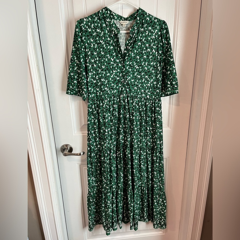 Max Studio green Maxi dress MEDIUM